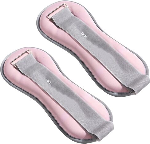 2pcs Hand Tied Sandbags, Adjustable Hook Loop Ankle Sandbags for Strength Training, Weight Bearing Running Walking Exercise and Dance in Kuwait