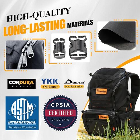 C1-All in 1 Modular Baby Backpack Carrier, Toddler Hiking Backpack with Convertible Baby Carrier & Hip Seat & Chest Bag, Easy to Wear & Switch, 500D Tactical Fabric Carrier for Hiking in Kuwait