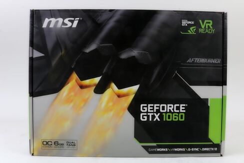 MSI GAMING GeForce GTX 1060 6GB GDRR5 192-bit HDCP Support DirectX 12 Dual Fan VR Ready OC Graphics Card (GTX 1060 6GT OCV1) (Renewed) in Kuwait