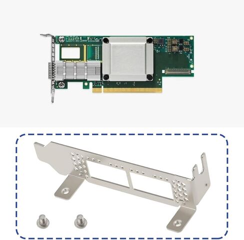 Full Low Profile Bracket Compatible with Mellanox MEC010153-01-CK ConnectX-5 in Kuwait