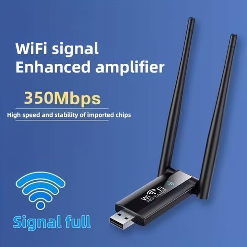 USB WiFi Network Adapter Wireless Internet Accessory for Home and Office in Kuwait