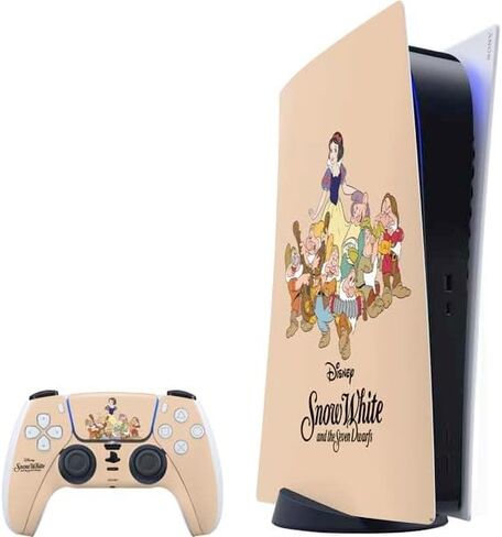 غلاف Skinit المخصص للألعاب متوافق مع حزمة PS5 - تصميم غلاف كلاسيكي مرخص رسميًا من Disney Snow White in Kuwait