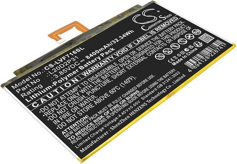 بطارية لجهاز Pad Pro 2021، TB-J706F، TB-J716F PN: L20B2P31، L20C2P31، L20D2P31، L20L2P31، L20M2P31، L20N2P31، L20X2P31، SB16C83602 8400 مللي أمبير in Kuwait