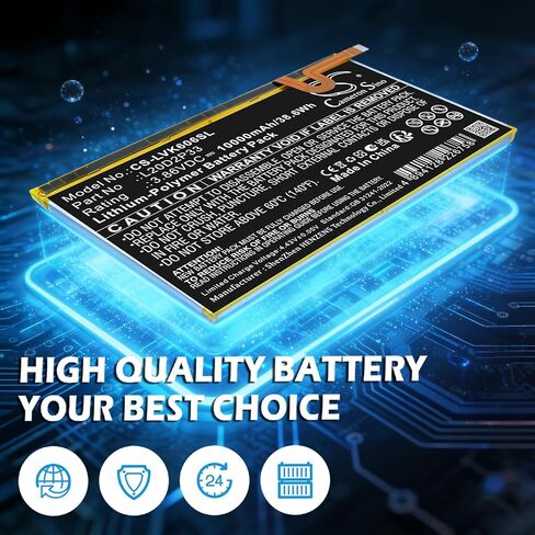 Battery for Yoga Pad Pro, YT-K606FW PN: L20C2P33, L20D2P33, L20L2P33, L20M2P33, SB18C83603 10000mAh in Kuwait