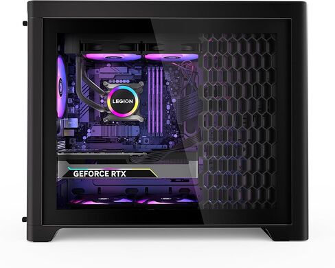 Lenovo Legion Tower 5-2026 - كمبيوتر مكتبي للألعاب - NVIDIA GeForce RTX 5070 - Ryzen 7 7800X3D - ذاكرة 32 جيجا بايت - تخزين 1 تيرابايت - Windows 11 Home - Eclipse Black - بطاقة لعب مجانية للكمبيوتر الشخصي لمدة 3 أشهر in Kuwait