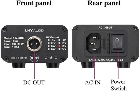 مصدر طاقة منظم LHY Audio 12V: محول تيار مستمر منخفض الضوضاء بقدرة 84 وات لمضخم DAC Preamp، مرشح CLC، تقنية ANC، استخدام سطح المكتب HiFi المدمج in Kuwait