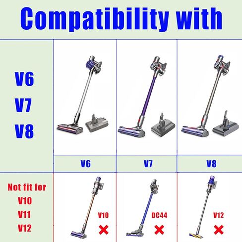 استبدال شاحن 26.1 فولت لـ Dyson V6 V7 V8 SV04 SV05 SV06 SV07 SV09 DC60 DC61 DC62 مكنسة كهربائية لاسلكية 229602-01 965875-07 AC/DC كابل شحن محول التيار الكهربائي 6.6FT أسود in Kuwait