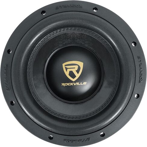 Rockville W10K9D2 V3 10 في 3200 واط الذروة / 800 واط RMS مزدوج 2 أوم مضخم صوت للسيارة، مشغل باس عالي التحمل، لأنظمة صوت السيارة، قطعتان in Kuwait