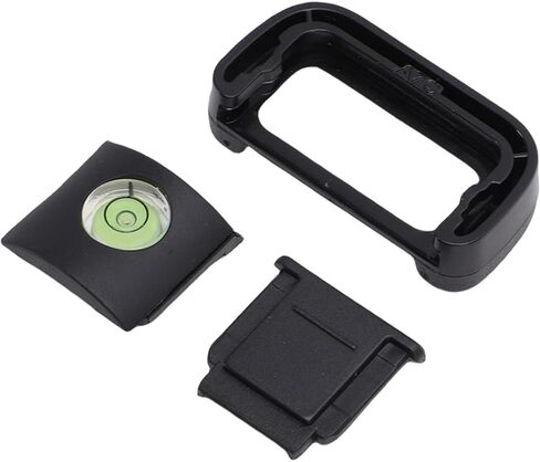 A7C Camera Eyecup Viewfinder Eyepiece, Camera Eyecup Hot Shoe Cover, Protector Cap Kit with Bubble Spirit Level, Ideal for Accessories in Kuwait