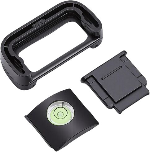A7C Camera Eyecup Viewfinder Eyepiece, Camera Eyecup Hot Shoe Cover, Protector Cap Kit with Bubble Spirit Level, Ideal for Accessories in Kuwait