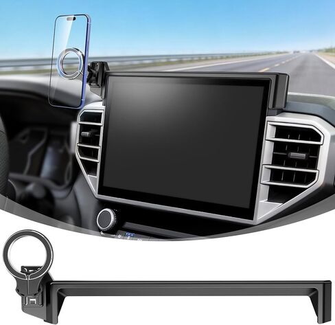 Car Phone Mount for Toyota Tundra 2022 2023 2024 2025 2026 & Sequoia 2023-2026: Magnetic Cell Phone Holder for 3rd Gen Toyota 14-Inch Screen Accessories - Compatible With MagSafe & iPhone Samsung in Kuwait