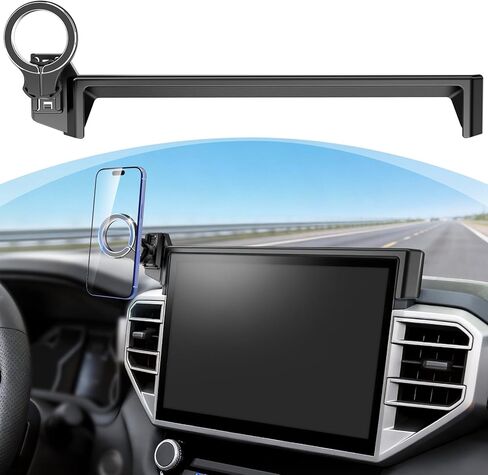 Car Phone Mount for Toyota Tundra 2022 2023 2024 2025 2026 & Sequoia 2023-2026: Magnetic Cell Phone Holder for 3rd Gen Toyota 14-Inch Screen Accessories - Compatible With MagSafe & iPhone Samsung in Kuwait