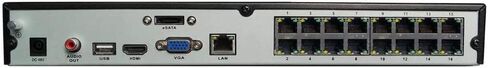 DS-7616NI-Q2/16P مع محرك أقراص ثابتة سعة 2 تيرابايت، ومسجل فيديو شبكي H.265 16 قناة PoE 4K 8MP NVR، التوصيل والتشغيل، النسخة الإنجليزية الأصلية الدولية in Kuwait