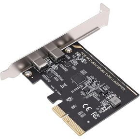 SUNGOOYUE PCIe to Type C Expansion Card, 10Gbps High Speed Data Transfer, 2 Type C Ports, with ASM1142 Control Chip, for Desktop Computer 7 10 11 in Kuwait