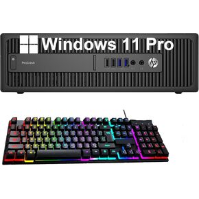 كمبيوتر مكتبي HP ProDesk 600 G2 SFF، Core i5-6500 3.2 جيجا هرتز، حتى 3.6 جيجا هرتز، ذاكرة الوصول العشوائي 8 جيجا، 500 جيجا بايت HDD، ماوس، لوحة مفاتيح، USB WiFi+BT، Windows 11 Pro (متجدد) in Kuwait