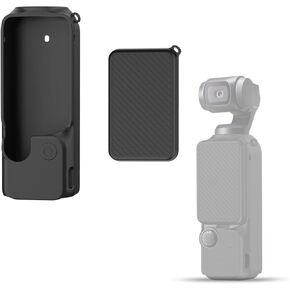 حافظة واقية لـ DJI Osmo Pocket 4، غلاف سيليكون نحيف مع حماية للشاشة - مضاد للخدش، مقاوم للصدمات، أسود in Kuwait