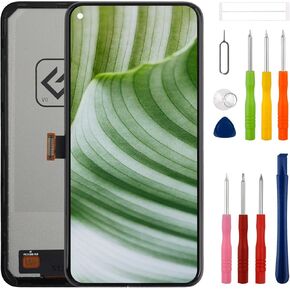شاشة TFT LCD جديدة لهاتف Pixel 5 مقاس 6.34 بوصة مع مجموعة أدوات إصلاح مطورة-لا توجد وظيفة بصمة الإصبع in Kuwait