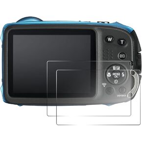 قطعتان من واقي الشاشة متوافق مع كاميرا Fuji XH2S XH2 X-H2S، واقي زجاجي مقسى بحواف مستديرة صلابة 9H، طبقة شفافة كريستالية رفيعة للغاية 0.3 مم، مضادة لبصمات الأصابع ومضادة للخدش in Kuwait