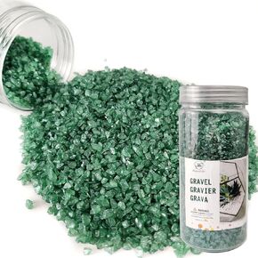 HappyFiller Broken Crushed Glass Sand Gems Stones(1.5 Cup) for Vases,Terrarium Succulent Plants Decor, Red,1.3 LB,Table Scatter,Resin Craft,Centerpieces,Candle Holder,Christmas Decoration in Kuwait