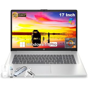 كمبيوتر محمول HP للأعمال مقاس 17 بوصة للعمل والطلاب، شاشة FHD IPS مضادة للتوهج مقاس 17.3 بوصة، AMD Ryzen 5 7430U حتى 4.3 جيجا هرتز، ذاكرة الوصول العشوائي 16 جيجا، 512 جيجا SSD، Wi-Fi 6، بلوتوث 5.4، Copilot AI، Windows 11 Pro، فضي in Kuwait