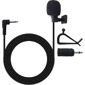 Universal Car Radio Microphone 3.5mm, Microphone with 3.5mm Female to 2.5mm Male Adapter, Repl. for Sony MEX- GS610BT, MEX-N5100BT, MEX-GS8100BH, MEX-N6000BT, MEX-M70BT in Kuwait