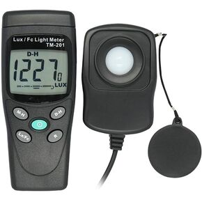TM-201 Digital Illumination Meter Illuminance Brightness Flashlight Measuring Fixture in Kuwait
