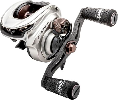 Lew's Team Lew’s HyperMag Baitcast Fishing Reel, 10+1 Double Shielded Bearings, Magnesium Frame, Carbon Fiber Drag, Silver in Kuwait