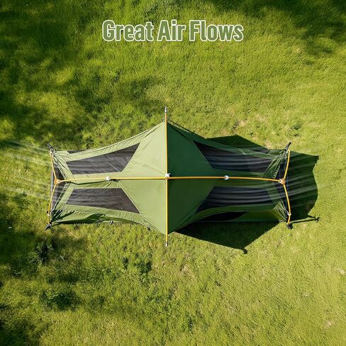 Night Cat 1-Person Camping Tent: Lightweight Waterproof Hiking Tent for Adult Cot Not Included in Kuwait