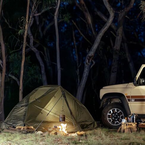 Night Cat 1-Person Camping Tent: Lightweight Waterproof Hiking Tent for Adult Cot Not Included in Kuwait