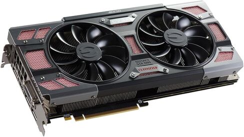EVGA GeForce GTX 1080 CLASSIFIED GAMING ACX 3.0، 8 جيجابايت GDDRX، RGB LED، مروحة 10 سم، 14 مرحلة طاقة، BIOS مزدوج، دعم DX12 OSD (PXOC) بطاقة رسومات (08G-P4-6386-KR) in Kuwait