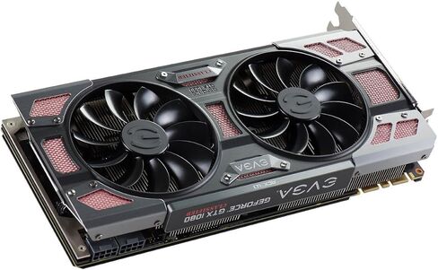 EVGA GeForce GTX 1080 CLASSIFIED GAMING ACX 3.0، 8 جيجابايت GDDRX، RGB LED، مروحة 10 سم، 14 مرحلة طاقة، BIOS مزدوج، دعم DX12 OSD (PXOC) بطاقة رسومات (08G-P4-6386-KR) in Kuwait