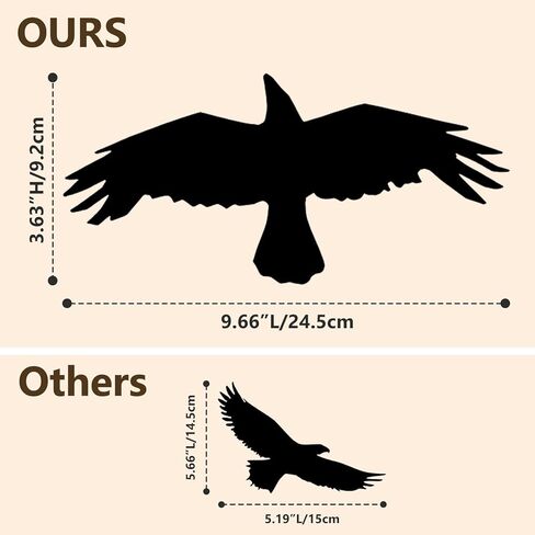 Anti-Collision Window Bird Stickers Glass Door Protection and Save Birds (Black, 9 Pcs) in Saudi Arabia