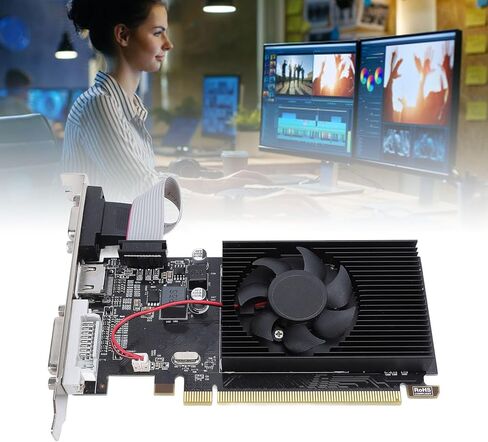 بطاقة رسومات R5 230، للعمل وتحرير الفيديو، مثالية لهيكل ITX وDVI وVGA وHD واجهة الوسائط المتعددة، قم بترقية أداء الوسائط المتعددة لديك in Kuwait