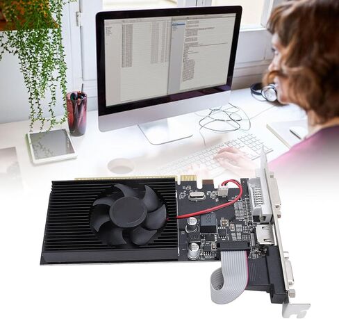 بطاقة رسومات R5 230، للعمل وتحرير الفيديو، مثالية لهيكل ITX وDVI وVGA وHD واجهة الوسائط المتعددة، قم بترقية أداء الوسائط المتعددة لديك in Kuwait