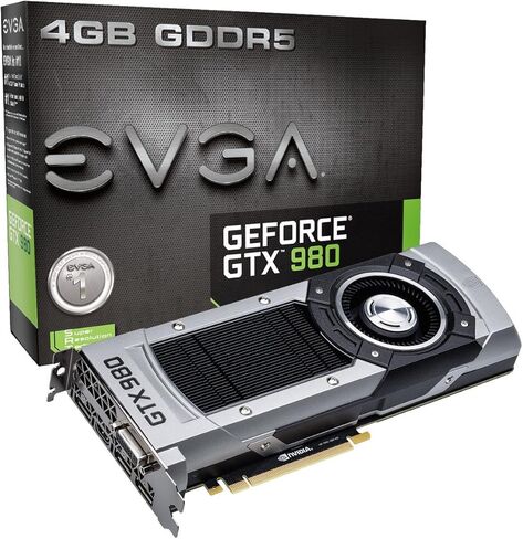 EVGA GeForce GTX 980 4GB GAMING، بطاقة رسومات تبريد صامت 04G-P4-2980-KR (متجددة) in Kuwait