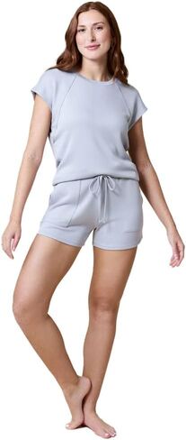 Softies Pure Dream Short Raglan Crew Neck & Short Set for Women in Saudi Arabia