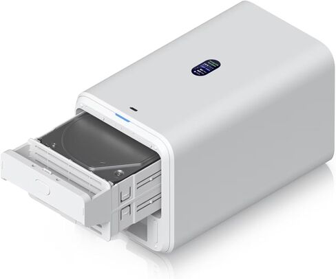 Ubiquiti NAS System UNAS-2 2 صينية مقاس 3.5 بوصة باللون الأبيض in Kuwait