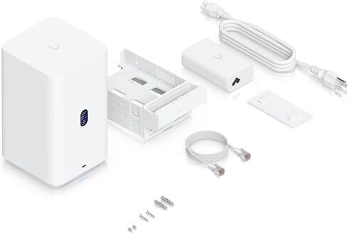 Ubiquiti NAS System UNAS-2 2 صينية مقاس 3.5 بوصة باللون الأبيض in Kuwait