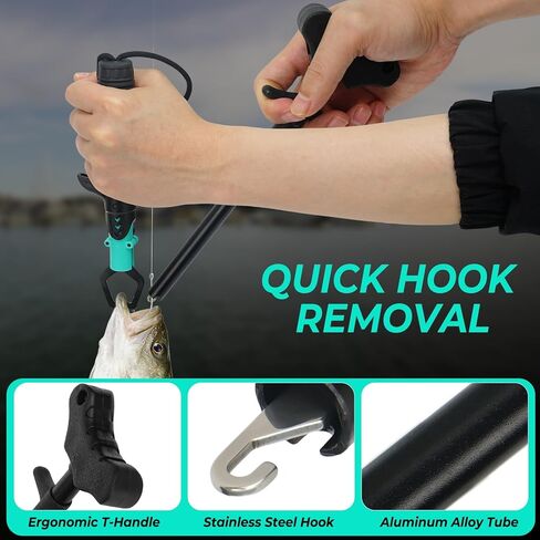 مجموعة معدات الصيد من جينسيتس، مجموعة أدوات الصيد 6 قطع، كماشة الصيد، سكين فيليه مقاوم للتآكل، قابض شفاه السمكة، مزيل الخطاف، مقص الصيد وحجر الشحذ، هدية صيد للرجال والصيادين in Kuwait