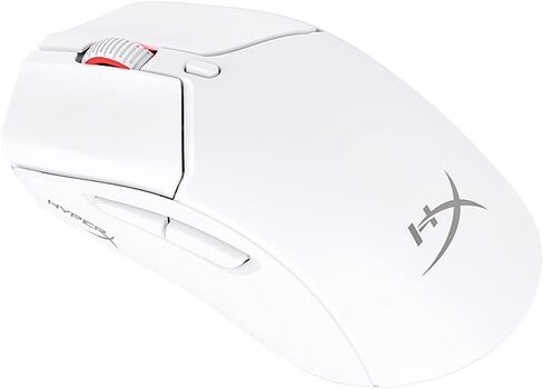 HyperX Pulsefire Haste 2 - ماوس ألعاب لاسلكي - خفيف الوزن للغاية، 61 جرام، عمر بطارية 100 ساعة، اتصال لاسلكي مزدوج، مستشعر دقيق - أبيض (متجدد) in Kuwait