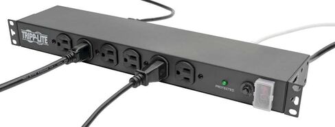 Tripp Lite DRS-1215 14-Outlet Economy Network Server Surge Protector, 1U Rack-Mount, 15 feet Cord, 3000 Joules, AC 120 V - 19 inch rack in Kuwait