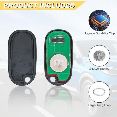 Vurkcy Key Fob Replacement for 1997-2001 Honda CR-V/ 00-09 S2000 Car Keyless Entry Remote Control, E4EG8DJ, 4 Buttons in Kuwait