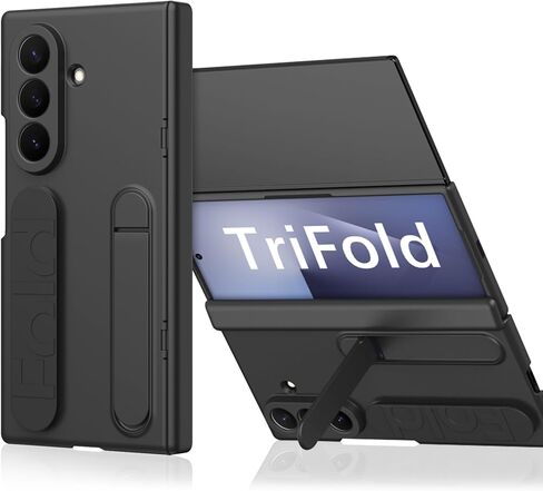 حافظة لهاتف Samsung Galaxy Z TriFold مع حزام يد ومسند [مع حماية مفصلية] [مع واقي شاشة] غطاء حماية Stoßfest مع مسند، لحافظة Samsung Z TriFold مع قبضة آمنة in Kuwait
