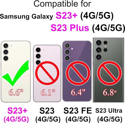 حافظة محفظة لهاتف Samsung Galaxy S23 Plus، [حجب RFID] حامل 3 بطاقات [هيكل TPU مقاوم للصدمات]، غطاء قلاب واقٍ من جلد البولي يوريثان بإغلاق مغناطيسي مقاس 6.6 بوصة، تركواز in Kuwait
