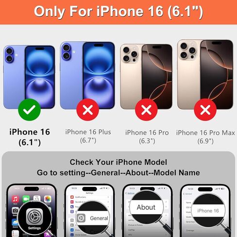 حافظة iCoverCase متوافقة مع حافظة هاتف iPhone 16 مع حامل بطاقات للنساء، حافظة بحزام معصم من جلد البولي يوريثان المنقوش بحجب RFID (قلب ذهبي) in Kuwait