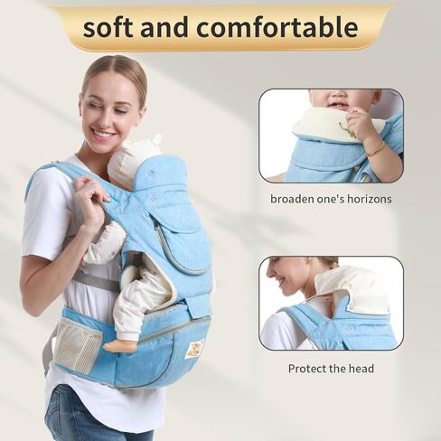 Tiger&Kitty Baby Sling Carrier,6-in-1 Ergonomic Backpack Front Newborn to Toddler Wrap,Lightweight Adjustable Baby Seat Carrier,Pink in Saudi Arabia