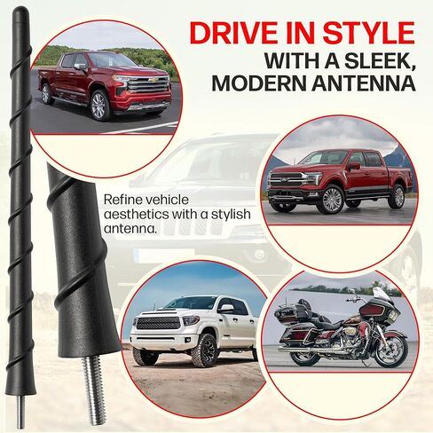 Antenna fits Toyota FJ Cruiser (2007-2015) 8 Inch Short Rubber Antenna - USA Threading - Carwash Safe - Internal Copper Coil in Kuwait