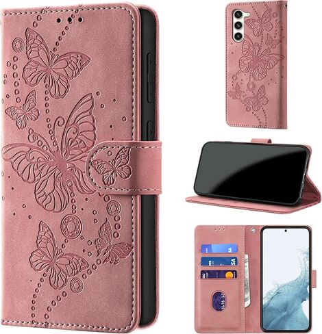 حافظة محفظة لهاتف Samsung Galaxy S23 Plus، [حجب RFID] حامل 3 بطاقات [هيكل TPU مقاوم للصدمات]، غطاء قلاب واقٍ من جلد البولي يوريثان بإغلاق مغناطيسي مقاس 6.6 بوصة، تركواز in Kuwait