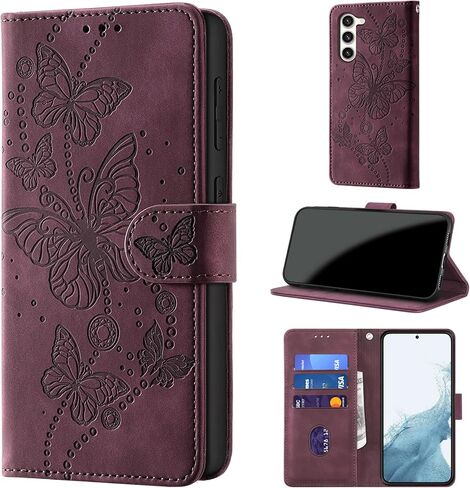 حافظة محفظة لهاتف Samsung Galaxy S23 Plus، [حجب RFID] حامل 3 بطاقات [هيكل TPU مقاوم للصدمات]، غطاء قلاب واقٍ من جلد البولي يوريثان بإغلاق مغناطيسي مقاس 6.6 بوصة، تركواز in Kuwait