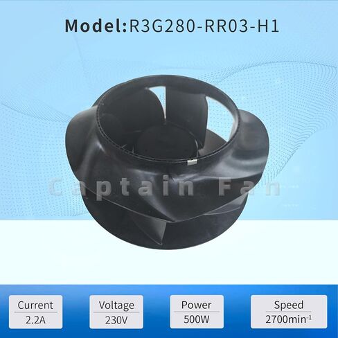 R3G280-RR03-H1 Ebm Papst EC Fan 230VAC 2.2A 500W محرك المغزل لمروحة الطرد المركزي in Kuwait